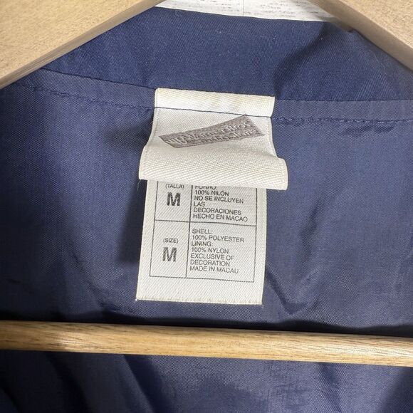 Vintage Warner Bros WB Mens size Medium Bugs Bunny Golf Bomber Jacket 2001 Navy - Picture 3 of 6